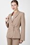 Shawl Collar Double-Breasted Model Jacket-Stone - 1182100 - 5