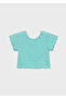 Girl's Button Detailed T-Shirt 3014 - 4
