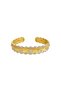 Handmade Sparkling Vintage Textured Cuff Bracelet