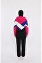 Color Blocked Hooded Two-Piece Set 71022-02 Black Pink - 4