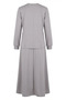 Floral Detailed Elastic Waist Double Suit 0245-04 Gray - 7