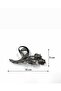 Stylish Bun Hair Clip with Stone Detail and Flower Figure - 6