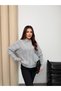 Pearl Detailed Hair Knit Women's Sweater - 4
