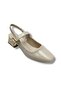 Ceylan shoes 315-26 crinkled patent leather ankle boots with square heel and open back for women