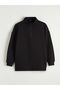 Women's Stand Collar Sweatshirt Tunic - 3