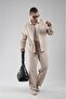 Regular Fit Muslin Fabric Men’s Shirt and Trousers Two-Piece Set