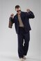 Regular Fit Muslin Fabric Men’s Shirt and Trousers Two-Piece Set