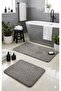 Shaggy Bohemian Machine Washable Latex Non-Slip Base 2-Piece Bath Mat 60X100 60X50 cm