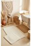 Shaggy Bohemian Machine Washable Latex Non-Slip Base 2-Piece Bath Mat 60X100 60X50 cm