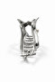 Pearl Detailed Wave Shaped Silver Color Bun Hair Clip - 3