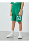 Boys Green Football Graphic T-Shirt and Shorts Set - 4