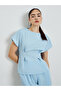 Blue Pleated Waist Top and Trousers Co-Ords - 2