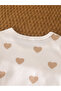 Girls White Heart Print T-Shirt and Pyjama Set - 5