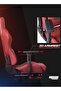 Gaming Chair with PU Leather, 3D Armrests, Headrest, USB Massager & Footrest - Wine Red - 4