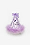 Lilac Bow Detailed Sequined Girls' Clip-On Birthday Crown