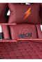 Gaming Chair with PU Leather, 3D Armrests, Headrest, USB Massager & Footrest - Wine Red - 5
