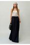 Women's Lined Tricot Fabric Maxi Length High Waist Loose Cut Skirt - 7