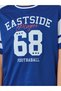 Boys Navy Blue Football Graphic T-Shirt and Shorts Set - 3