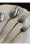 Avd Brand Imported Product 18/10 Stainless Steel 60 Piece 12 Person Lalezar Gold Model Fork Spoon Set - 5