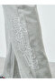 Men Grey Straight Leg Terry Tonal Embroidery Joggers - 4