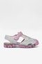 Girl's Pink Rainbow Children's Glitter Detailed Velcro Comfortable Fit Sandals - 5