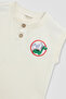 Baby Boy Striped Undershirt - Shorts Suit - 2