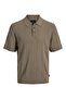 Brown Structure Knit Polo - 3