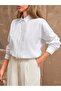 Women's White Ruffle Detailed Shirt – Stylish & Modern Design - 2
