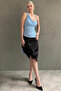 Blue Degaje Collar Scarf Stylish Women's Blouse Mg2650 - 7