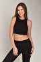 Emily Camisole Crop Top Clothing Pajama Top - Black