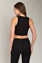 Emily Camisole Crop Top Clothing Pajama Top - Black - 4