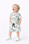 Baby Boy Palm Tree Patterned Shirt Shorts Set Summer Set of 2 - 2