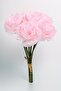 Artificial Flower 7-Piece Tea Rose Bunch 30 cm Powder Pink - 3