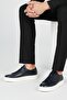 100% Genuine Leather Navy Blue Lace-Up Casual Men's Shoes Luass28Al0055 - 5