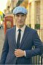 Men's Baby Blue Summer Linen Hat British Modern Peaky Blinders Style