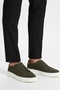 100% Genuine Suede Leather Khaki Laceless Comfortable Casual Men's Shoes Luass28Al0057 - 3