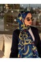 Luxury Voile Silk Shawl Hijab Foulard Scarf Shawl H Pattern 70 X 180 cm
