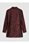 Giyçık Store Burgundy Patterned Women's Shirt Tunic - 2