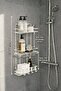 White 3-Tier Bathroom Shelf, Shampoo Holder and Shower Shelf with Hanging Adhesive Wall Mount Tş-03 - 7