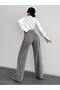 Women's Smoked Snow Washed High Waist Staright Jeans - 2