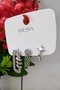 Vip Steel Earrings Silver Women's 3-Piece Minimal Zircon Trendy Allergy-Free Water-Resistant - 4