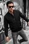 Guezy Lined College Collar Slim Fit Seasonal Men's Bomber Jacket - Water Repellent Fabric