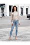 Women Beige Active Sweatshirt - 2