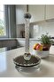 Decorative Crystal Stone Mirrored Single Towel Holder Napkin Holder Gold - 8