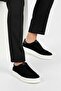 100% Genuine Suede Leather Black Laceless Comfortable Casual Men's Shoes Luass28Al0057 - 5
