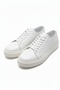 100% Genuine Leather White Lace-Up Casual Men's Shoes Luass28Al0055