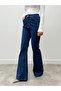 Spanish Style High Waist Light Blue Trousers - 4