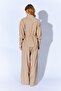 Women's Mink 155 Zippered Tie-Up Jacket and Loose-Fit Trousers Set - 8