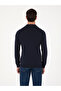 Laciert Regular Fit Wool Blend Zippered Polo Collar Knitwear Sweater 50311911-Vr033 - 5
