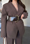 Premium Special Series Belted Jacket - Brown - 5